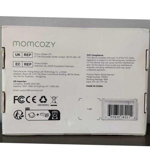 Momcozy MW03 Portable Bottle Warmer – Brand New Sealed Baby Feeding Travel Ready - Picture 5 of 5